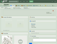 Tablet Screenshot of krewen.deviantart.com