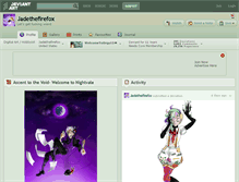 Tablet Screenshot of jadethefirefox.deviantart.com