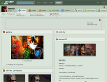 Tablet Screenshot of karolyi.deviantart.com