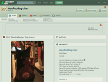 Tablet Screenshot of mewpudding-chan.deviantart.com