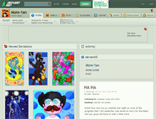 Tablet Screenshot of more-1an.deviantart.com