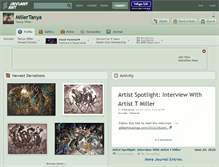 Tablet Screenshot of millertanya.deviantart.com