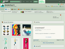 Tablet Screenshot of monsterguy13.deviantart.com