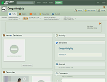 Tablet Screenshot of gregoalmighty.deviantart.com