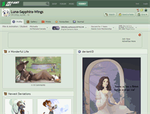 Tablet Screenshot of luna-sapphira-wings.deviantart.com