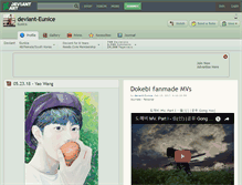 Tablet Screenshot of deviant-eunice.deviantart.com