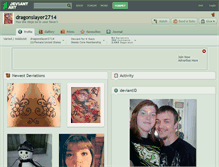 Tablet Screenshot of dragonslayer2714.deviantart.com
