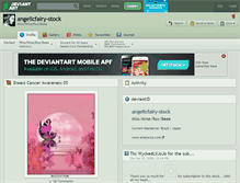 Tablet Screenshot of angelicfairy-stock.deviantart.com