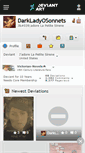 Mobile Screenshot of darkladyosonnets.deviantart.com