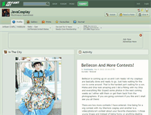 Tablet Screenshot of javacosplay.deviantart.com