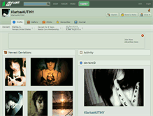 Tablet Screenshot of klarisamutiny.deviantart.com