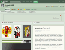 Tablet Screenshot of dystopia3000.deviantart.com