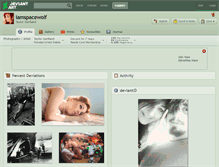 Tablet Screenshot of iamspacewolf.deviantart.com