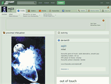 Tablet Screenshot of mj23.deviantart.com