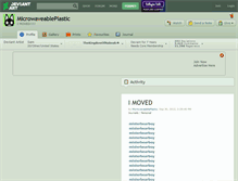 Tablet Screenshot of microwaveableplastic.deviantart.com