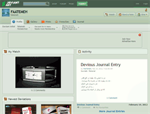 Tablet Screenshot of faatemeh.deviantart.com
