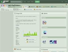 Tablet Screenshot of mlp-fanfiction.deviantart.com