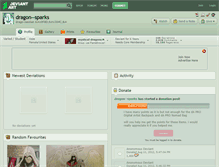 Tablet Screenshot of dragon--sparks.deviantart.com
