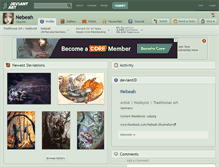 Tablet Screenshot of nebeah.deviantart.com