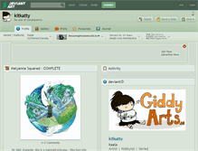 Tablet Screenshot of kitkatty.deviantart.com