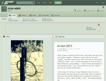 Tablet Screenshot of ninja-rabbit.deviantart.com