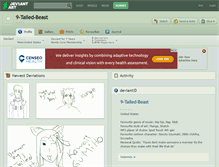 Tablet Screenshot of 9-tailed-beast.deviantart.com