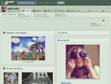 Tablet Screenshot of mew-tiful.deviantart.com