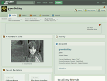 Tablet Screenshot of greenbickley.deviantart.com