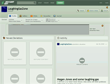 Tablet Screenshot of laughinggaszone.deviantart.com