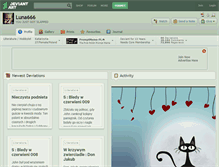 Tablet Screenshot of luna666.deviantart.com