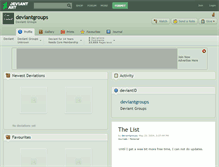 Tablet Screenshot of deviantgroups.deviantart.com