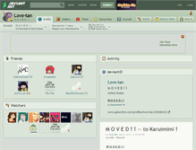 Tablet Screenshot of love-tan.deviantart.com