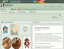 Tablet Screenshot of hellishchaos.deviantart.com