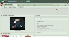 Desktop Screenshot of invaderzimclub.deviantart.com