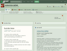 Tablet Screenshot of melancholy-delilah.deviantart.com