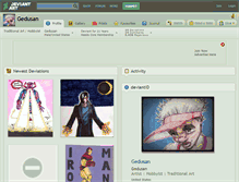 Tablet Screenshot of gedusan.deviantart.com
