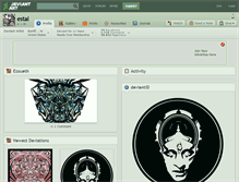 Tablet Screenshot of estal.deviantart.com