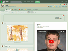 Tablet Screenshot of cypii.deviantart.com