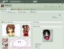 Tablet Screenshot of jandy-chu.deviantart.com