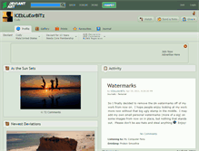 Tablet Screenshot of iceblueorbitz.deviantart.com