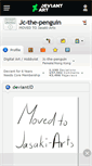 Mobile Screenshot of jc-the-penguin.deviantart.com