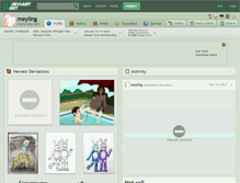 Tablet Screenshot of meyling.deviantart.com