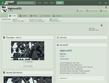 Tablet Screenshot of nightwolf55.deviantart.com