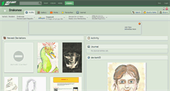 Desktop Screenshot of drakonee.deviantart.com