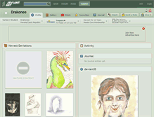 Tablet Screenshot of drakonee.deviantart.com