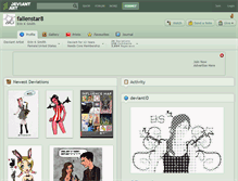 Tablet Screenshot of fallenstar8.deviantart.com