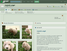 Tablet Screenshot of majestic-angel.deviantart.com