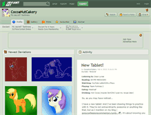Tablet Screenshot of cocoanutcakery.deviantart.com
