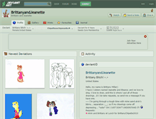 Tablet Screenshot of brittanyandjeanette.deviantart.com