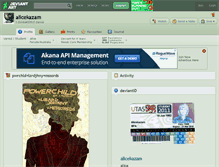 Tablet Screenshot of alicekazam.deviantart.com